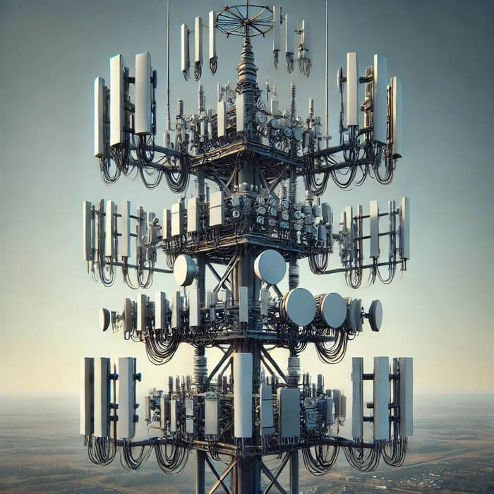 telecom-tower-with-various-types-of-antenna-mounts